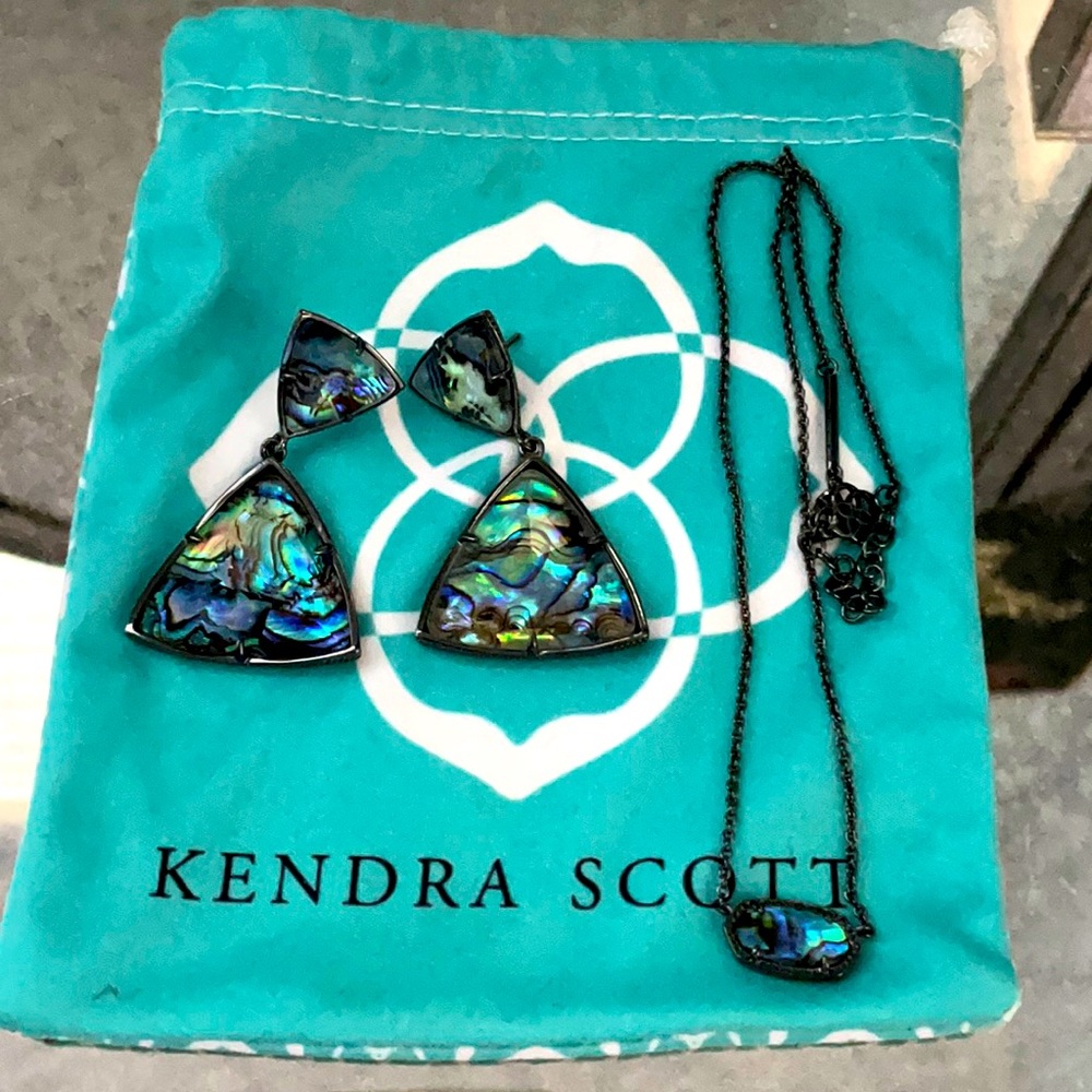 Kendra Scott gunmetal set